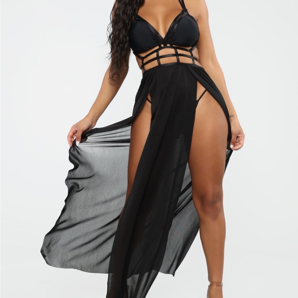 Black sheer cover up!
